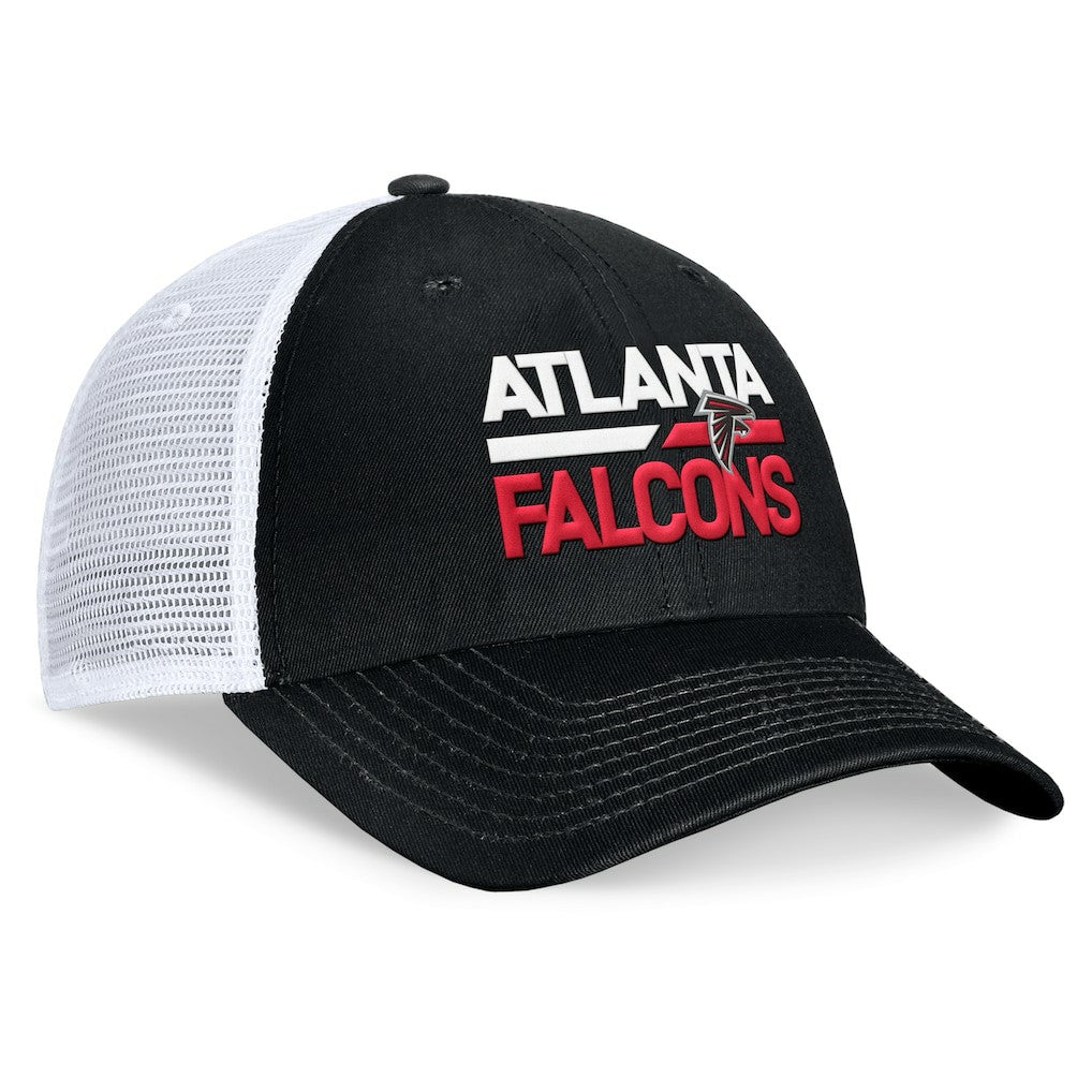 Atlanta Falcons Upper Trucker Adjustable Hat - Black/White on sale