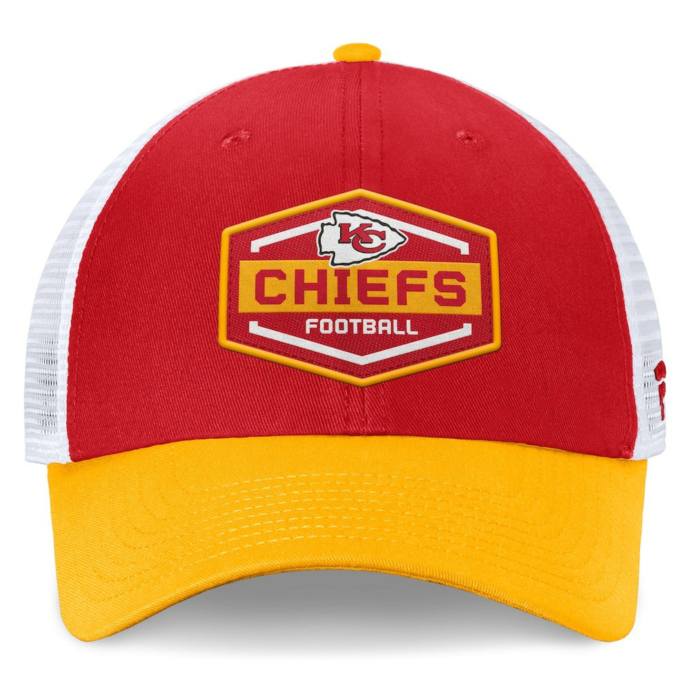 Kansas City Chiefs Bench Trucker Adjustable Hat - Red/Gold sale