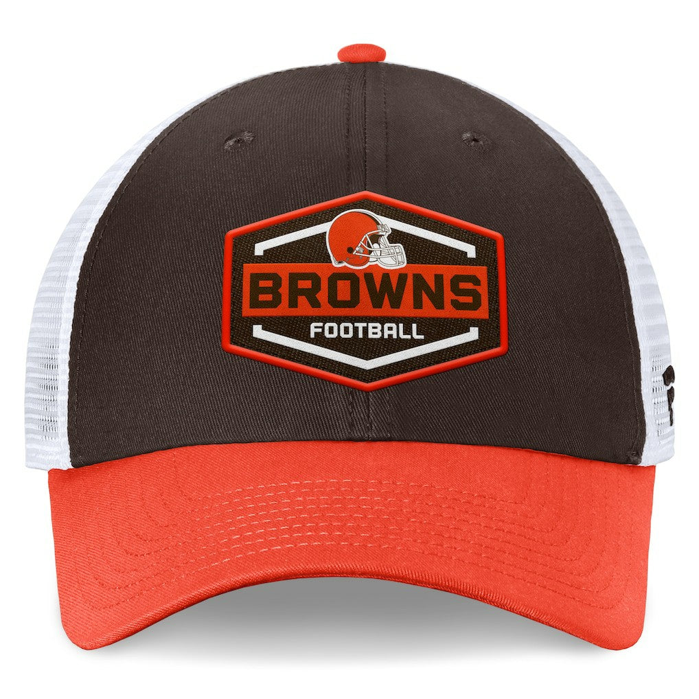 Cleveland Browns Bench Trucker Adjustable Hat - Brown/Orange for sale