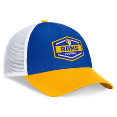 Los Angeles Rams Bench Trucker Adjustable Hat - Royal/Gold online