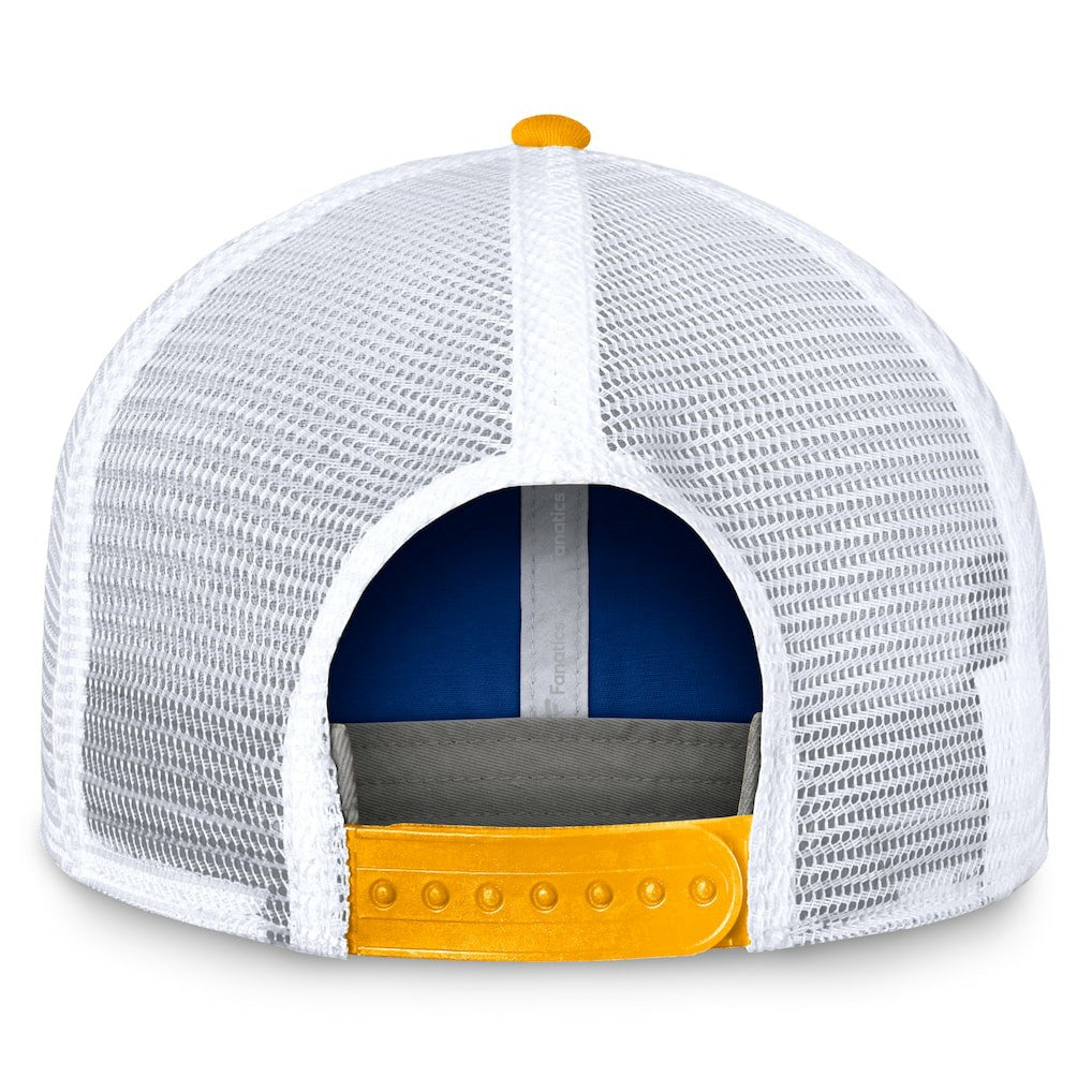Los Angeles Rams Bench Trucker Adjustable Hat - Royal/Gold online