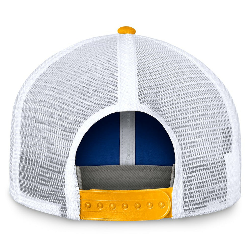 Los Angeles Rams Bench Trucker Adjustable Hat - Royal/Gold online