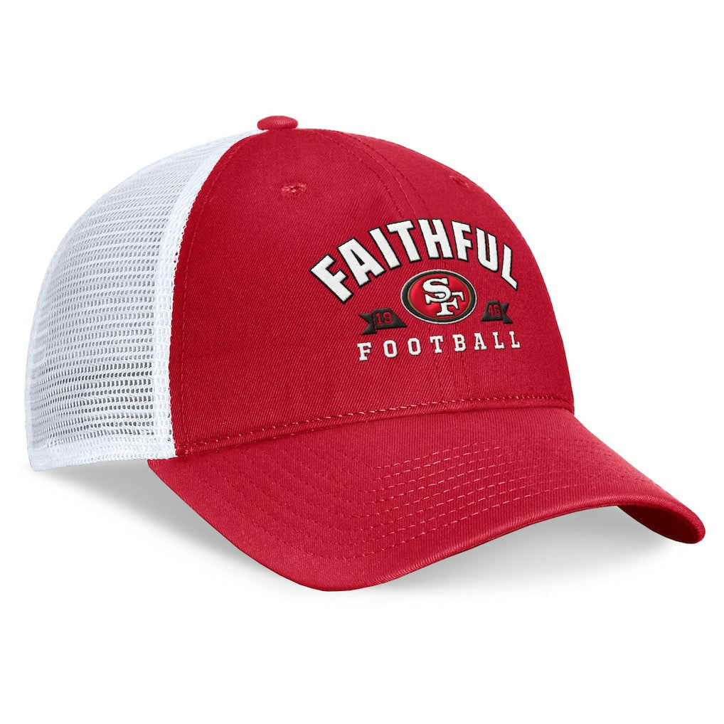 San Francisco 49ers Timeout Trucker Adjustable Hat - Scarlet cheap