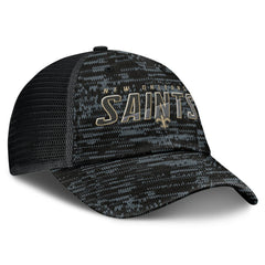 New Orleans Saints Challenge Trucker Adjustable Hat - Heather Black for sale