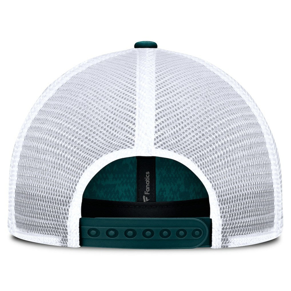 Philadelphia Eagles Challenge Trucker Adjustable Hat - Heather Midnight Green discount