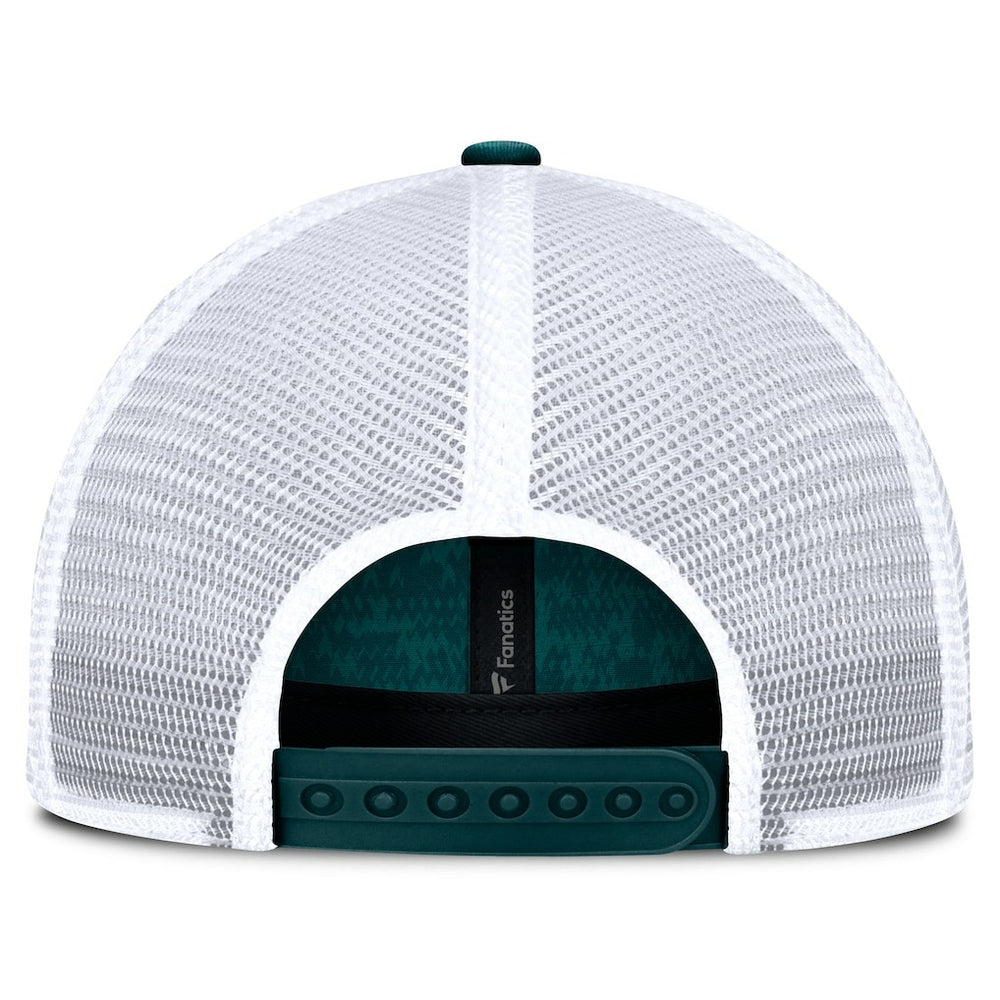 Philadelphia Eagles Challenge Trucker Adjustable Hat - Heather Midnight Green discount