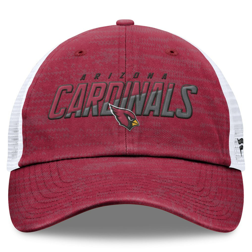 Arizona Cardinals Challenge Trucker Adjustable Hat - Heather Cardinal for sale