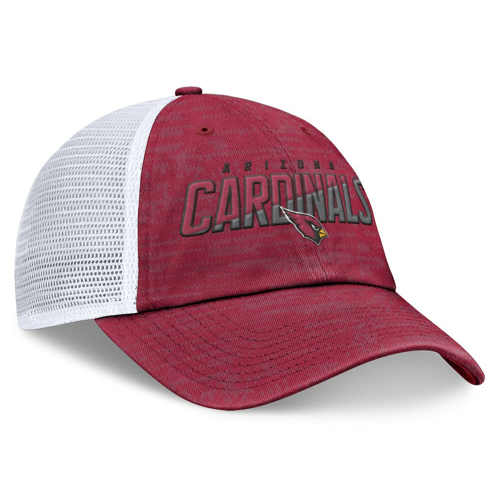 Arizona Cardinals Challenge Trucker Adjustable Hat - Heather Cardinal for sale