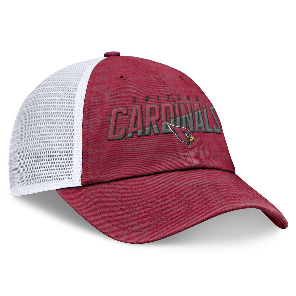 Arizona Cardinals Challenge Trucker Adjustable Hat - Heather Cardinal for sale