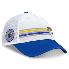 Los Angeles Rams Flawless Stripe Adjustable Hat - White/Royal online
