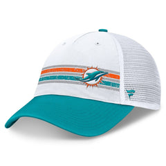 Miami Dolphins Flawless Stripe Adjustable Hat - White/Aqua online