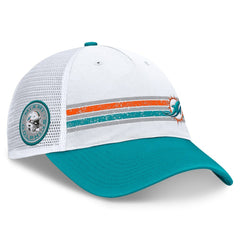 Miami Dolphins Flawless Stripe Adjustable Hat - White/Aqua online
