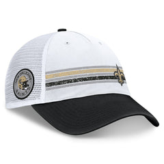 New Orleans Saints Flawless Stripe Adjustable Hat - White/Black outlet