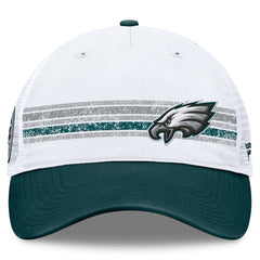 Philadelphia Eagles Flawless Stripe Adjustable Hat - White/Midnight Green cheap