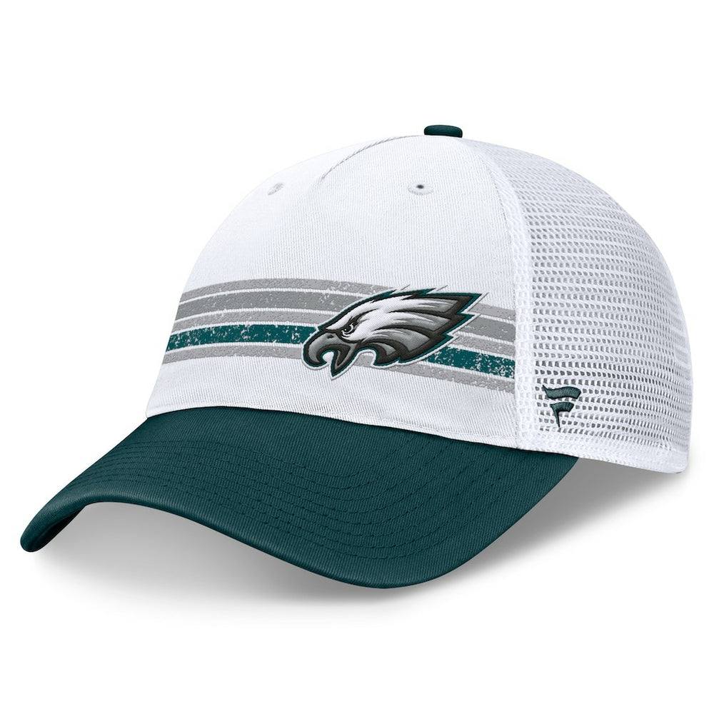 Philadelphia Eagles Flawless Stripe Adjustable Hat - White/Midnight Green cheap