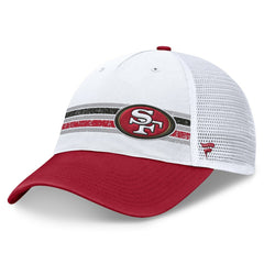 San Francisco 49ers Flawless Stripe Adjustable Hat - White/Scarlet online