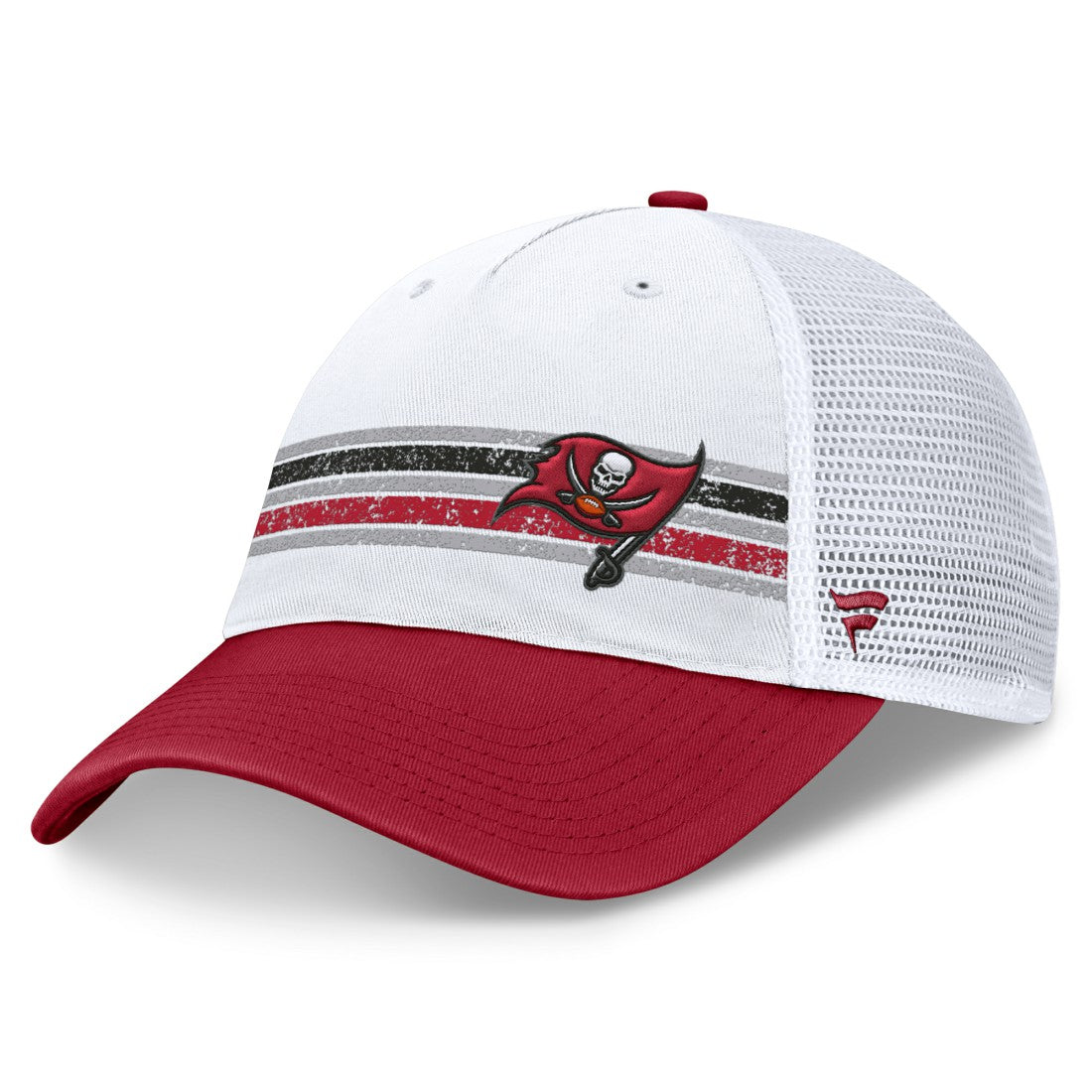 Tampa Bay Buccaneers Flawless Stripe Adjustable Hat - White/Red cheap