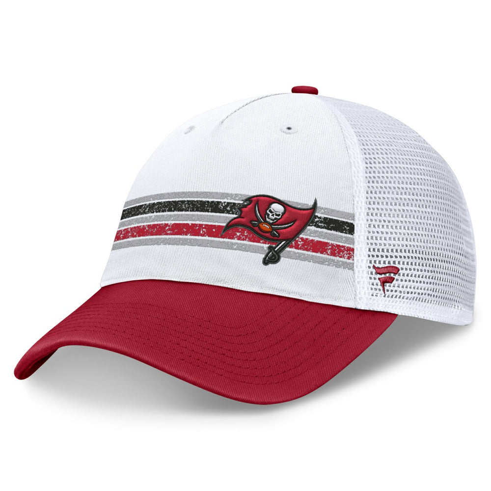 Tampa Bay Buccaneers Flawless Stripe Adjustable Hat - White/Red cheap