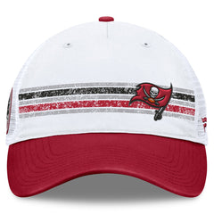 Tampa Bay Buccaneers Flawless Stripe Adjustable Hat - White/Red cheap