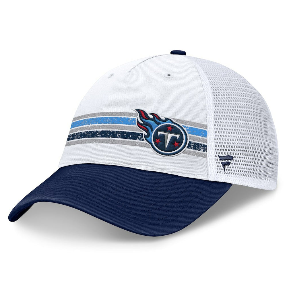Tennessee Titans Flawless Stripe Adjustable Hat - White/Navy on sale