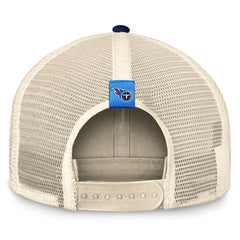 Tennessee Titans Diamond Stripe Trucker Adjustable Hat - Natural/Navy sale