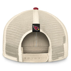 Arizona Cardinals Diamond Stripe Trucker Adjustable Hat - Natural/Cardinal discount