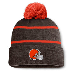 Cleveland Browns Holding Cuffed Knit Hat with Pom - Brown sale