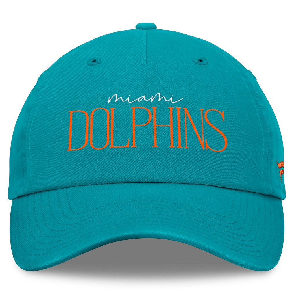 Miami Dolphins Women's Review Unstructured Adjustable Hat - Aqua online