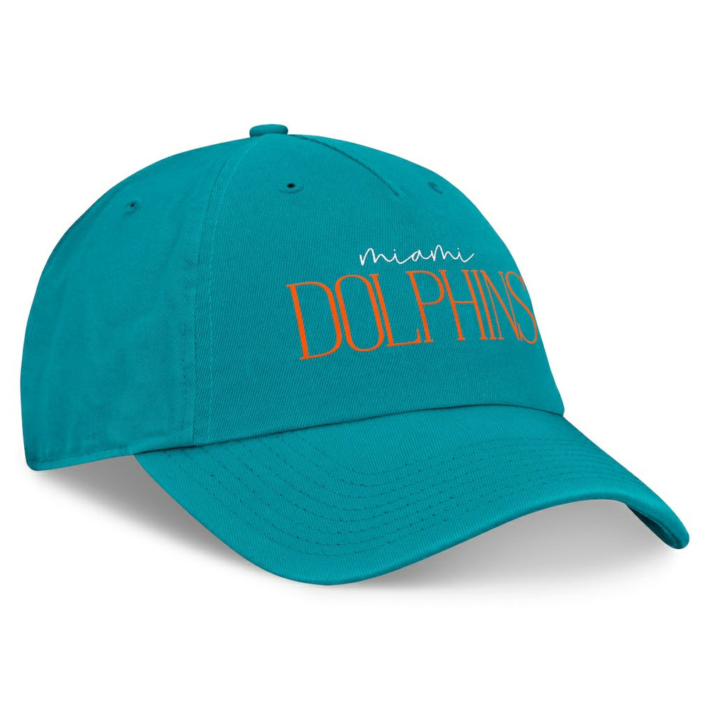 Miami Dolphins Women's Review Unstructured Adjustable Hat - Aqua online