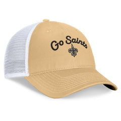 New Orleans Saints Women's Slogan Trucker Adjustable Hat - Gold online