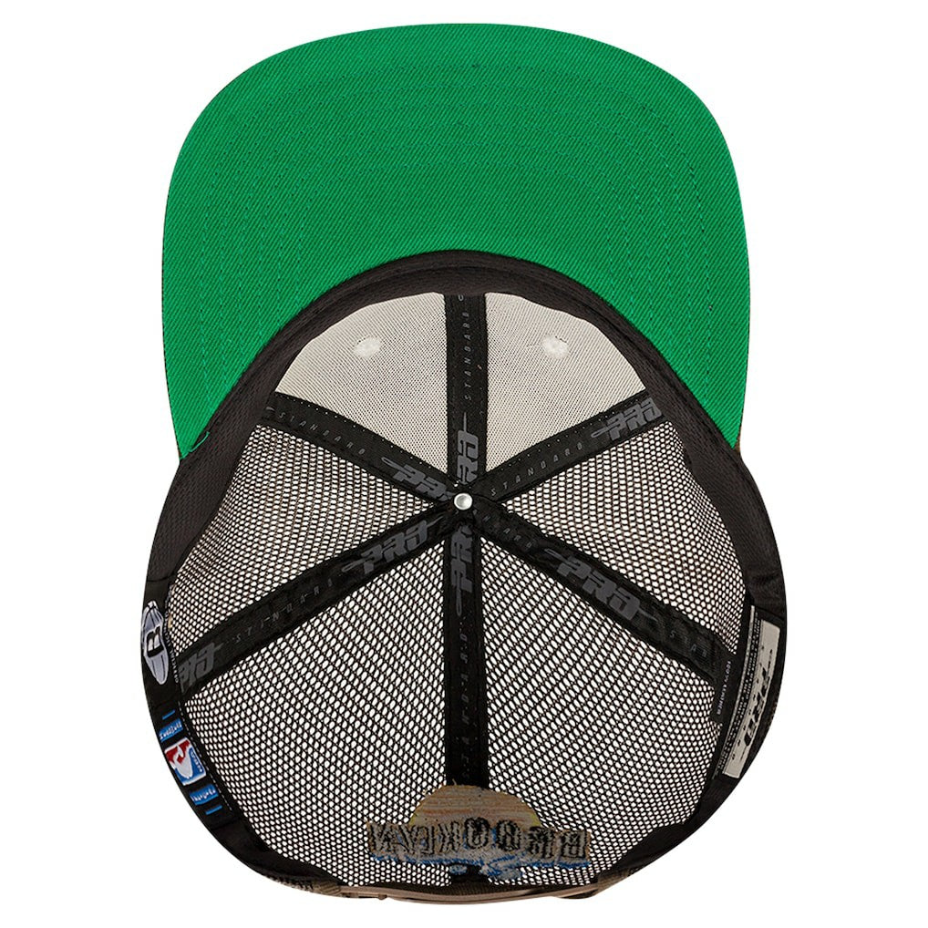 Brooklyn Nets Pro Standard Glint Sunset Snapback Hat - Cream/Brown discount