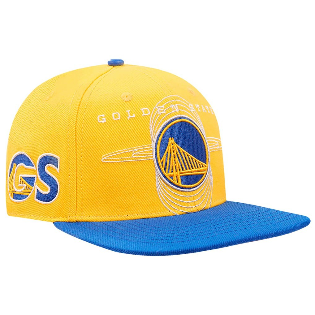 Golden State Warriors Pro Standard Logo Morph Snapback Hat sale - Gold/Royal online