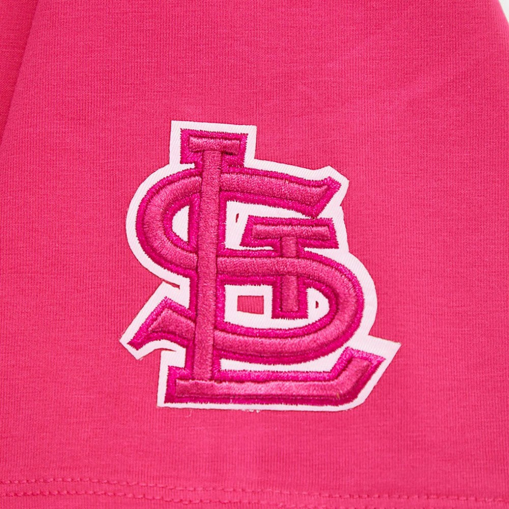 St. Louis Cardinals Pro Standard Women's Triple Pink Boxy Cropped T-Shirt Pink