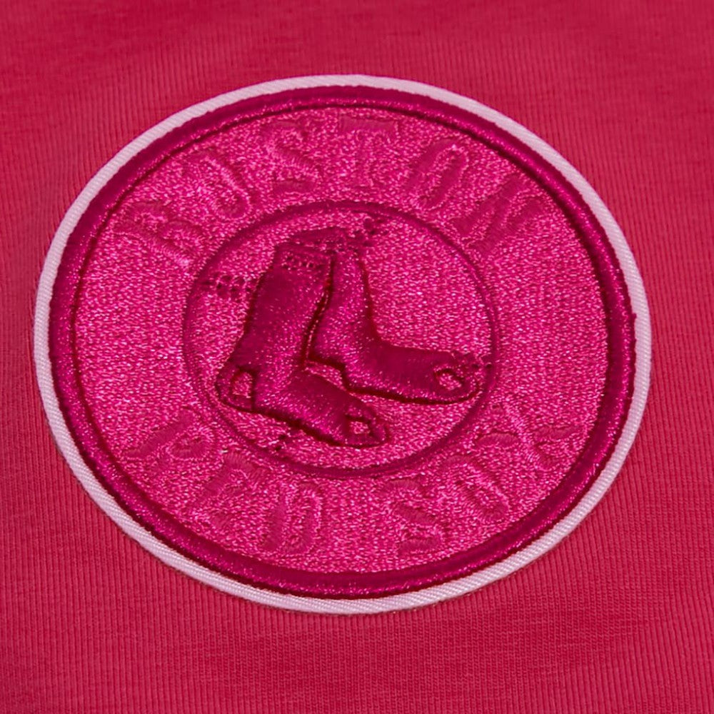 Boston Red Sox Pro Standard Women's Triple Pink Boxy Cropped T-Shirt Pink