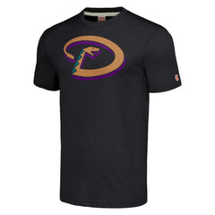 Arizona Diamondbacks Homage Hand-Drawn Logo Tri-Blend T-Shirt Heather Charcoal
