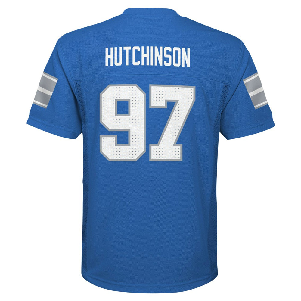 Aidan Hutchinson Detroit Lions Youth Replica Player Jersey - Blue cheap