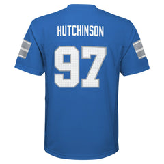 Aidan Hutchinson Detroit Lions Youth Replica Player Jersey - Blue cheap