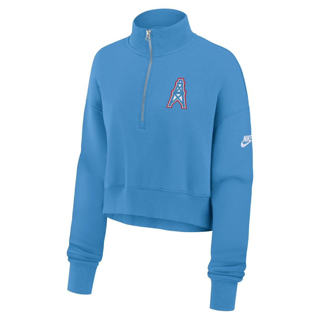 Tennessee Titans Women's Rewind Phoenix Half-Zip Sweatshirt - Light Blue sale