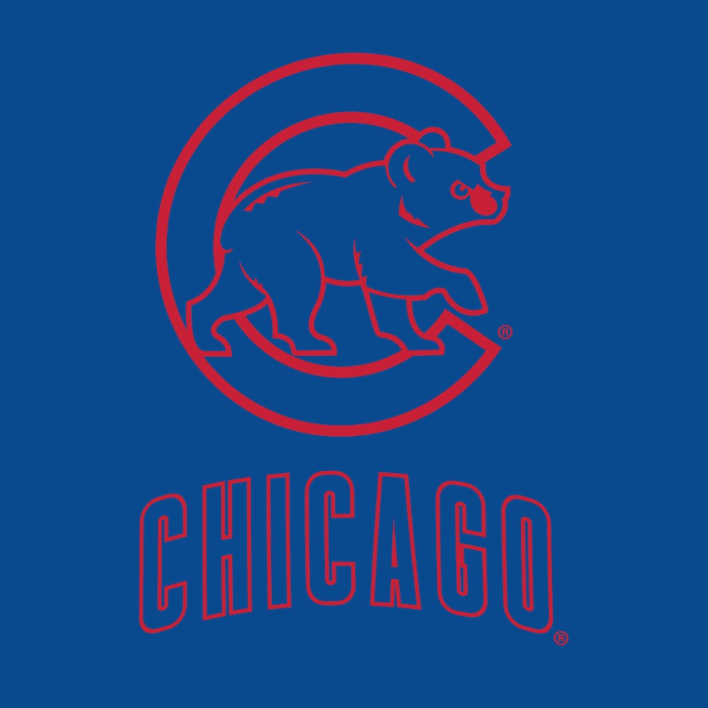 Chicago Cubs Women's Backup Option Pullover Hoodie Royal/White