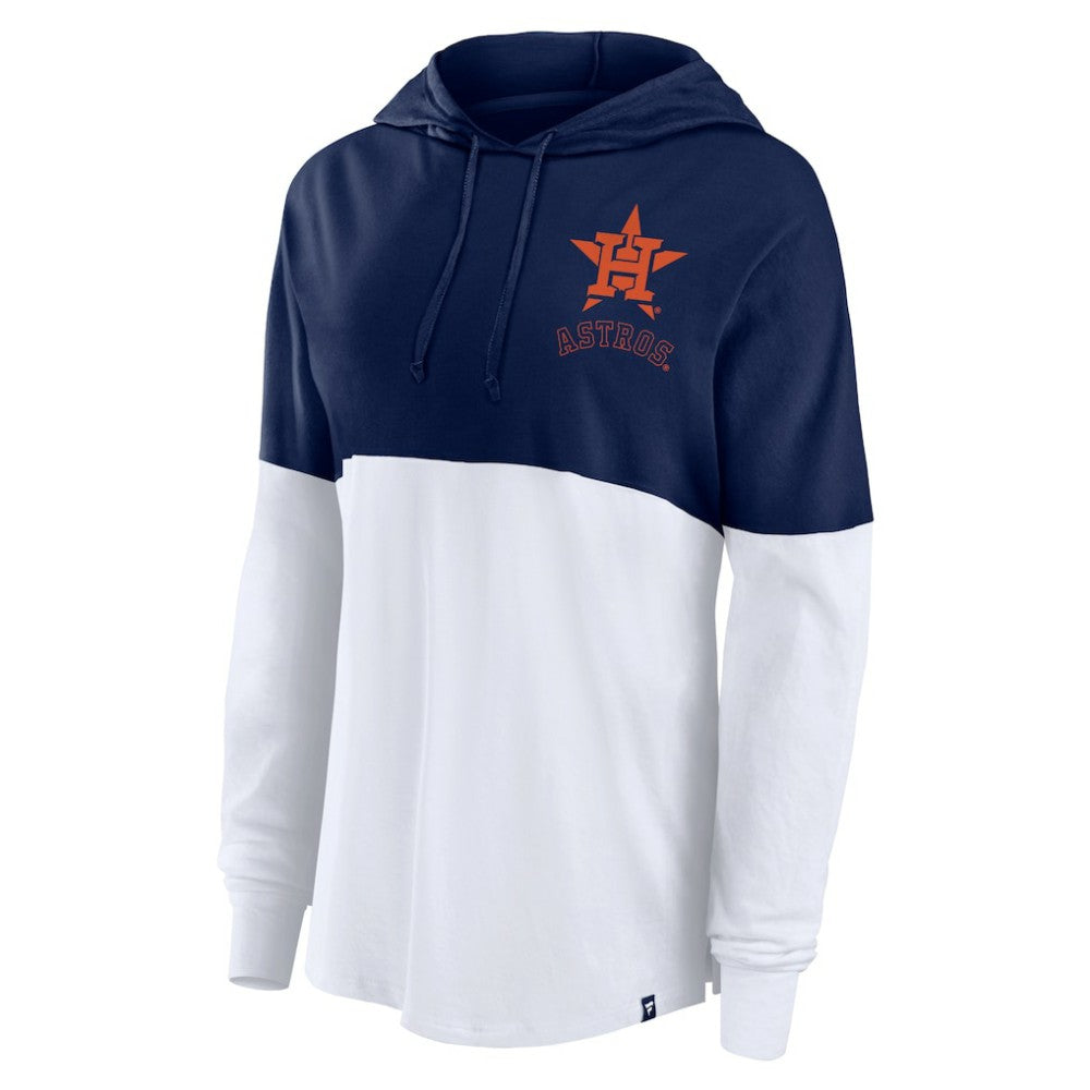 Houston Astros Women's Backup Option Pullover Hoodie Navy/White