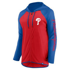 Philadelphia Phillies Women's Script Sleeve Full-Zip Hoodie Red/Royal