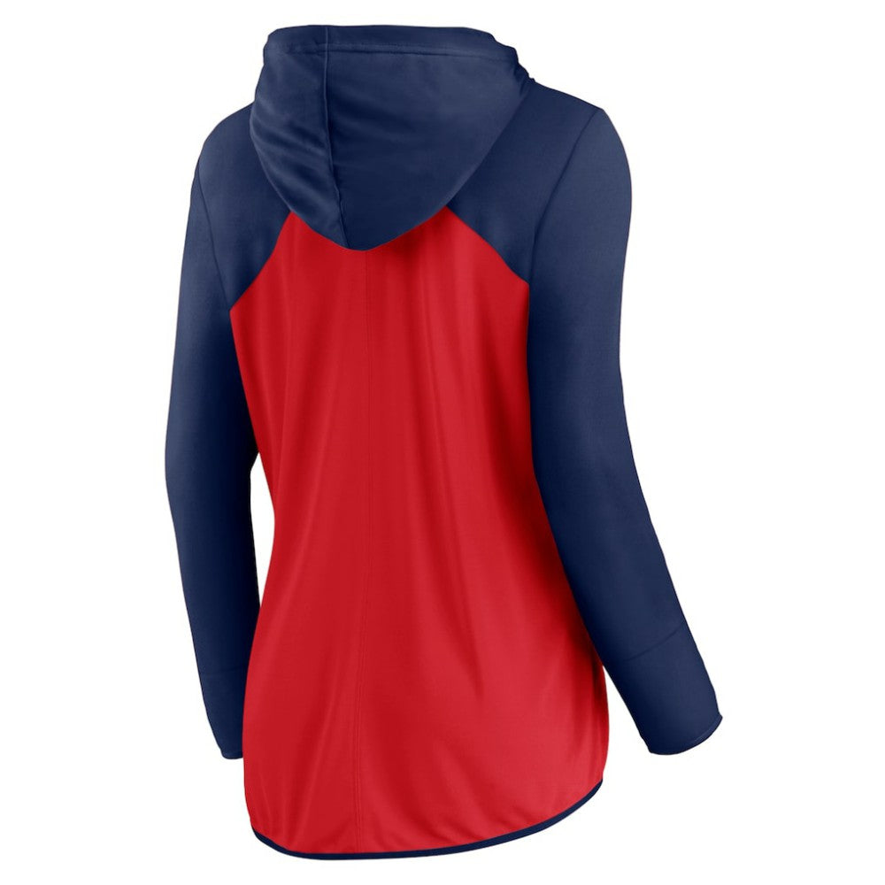 St. Louis Cardinals Women's Script Sleeve Full-Zip Hoodie Red/Navy