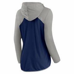 New York Yankees Women's Script Sleeve Full-Zip Hoodie Navy/Gray