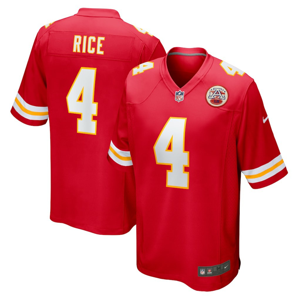 Rashee Rice Kansas City Chiefs Game Jersey - Red sale