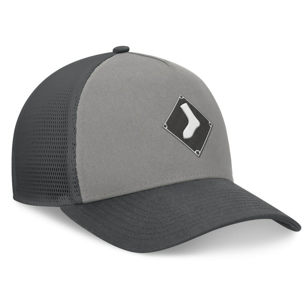 Chicago White Sox A-Frame Trucker Adjustable Hat Gray/Graphite