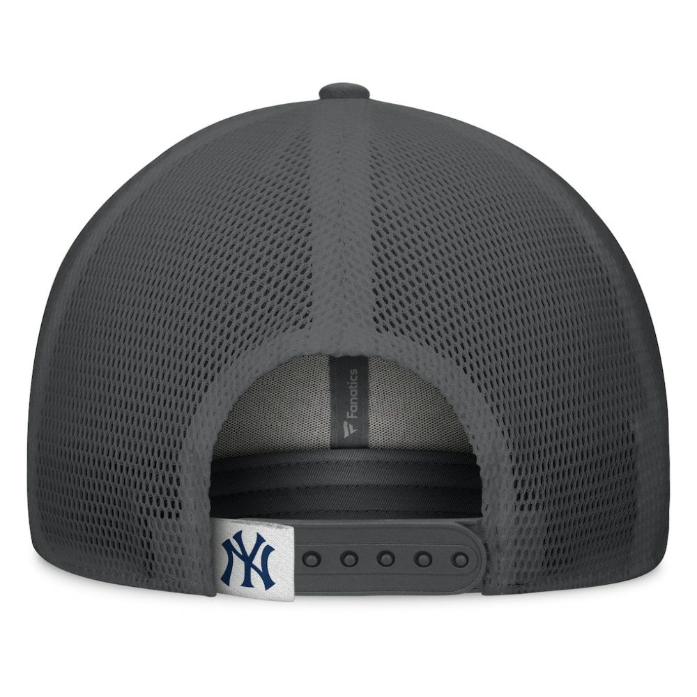 New York Yankees A-Frame Trucker Adjustable Hat Gray/Graphite