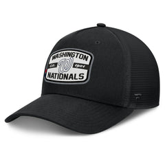 Washington Nationals Team Patch A-Frame Trucker Snapback Hat Black