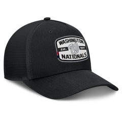Washington Nationals Team Patch A-Frame Trucker Snapback Hat Black