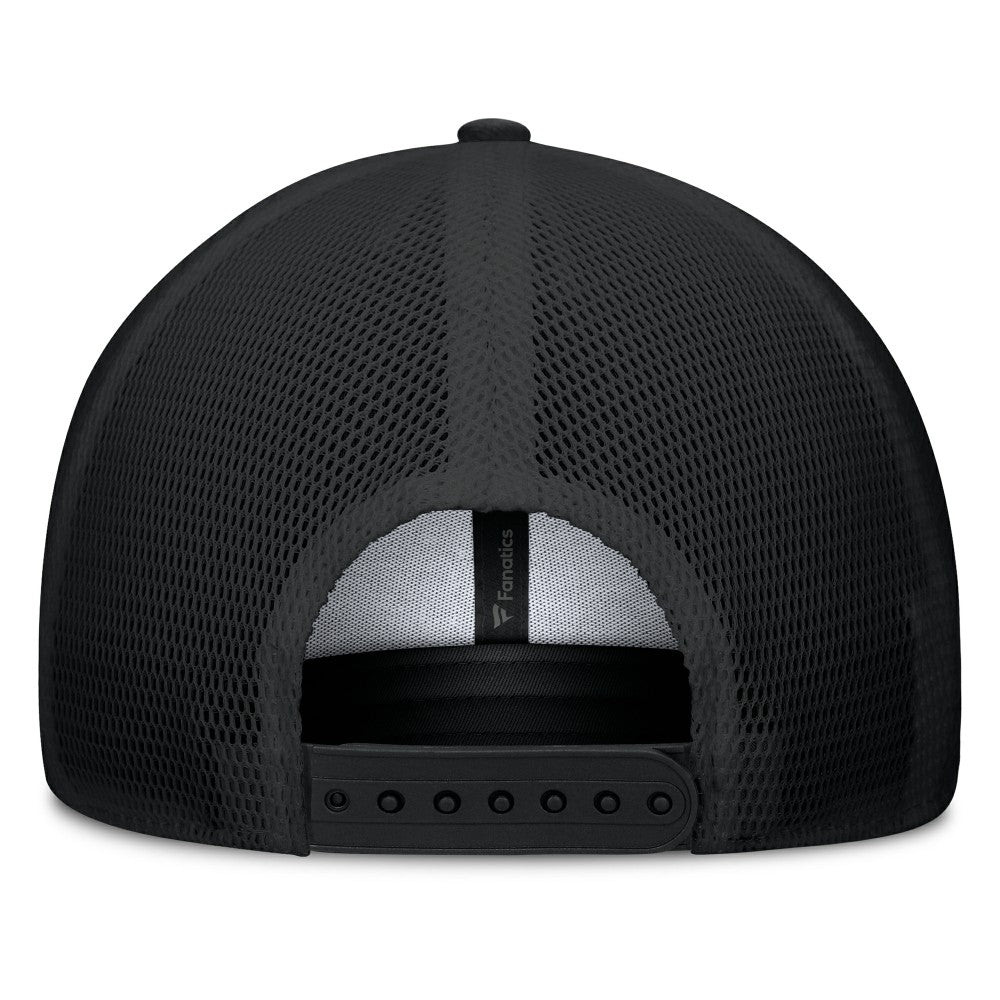 Miami Marlins Team Patch A-Frame Trucker Snapback Hat Black