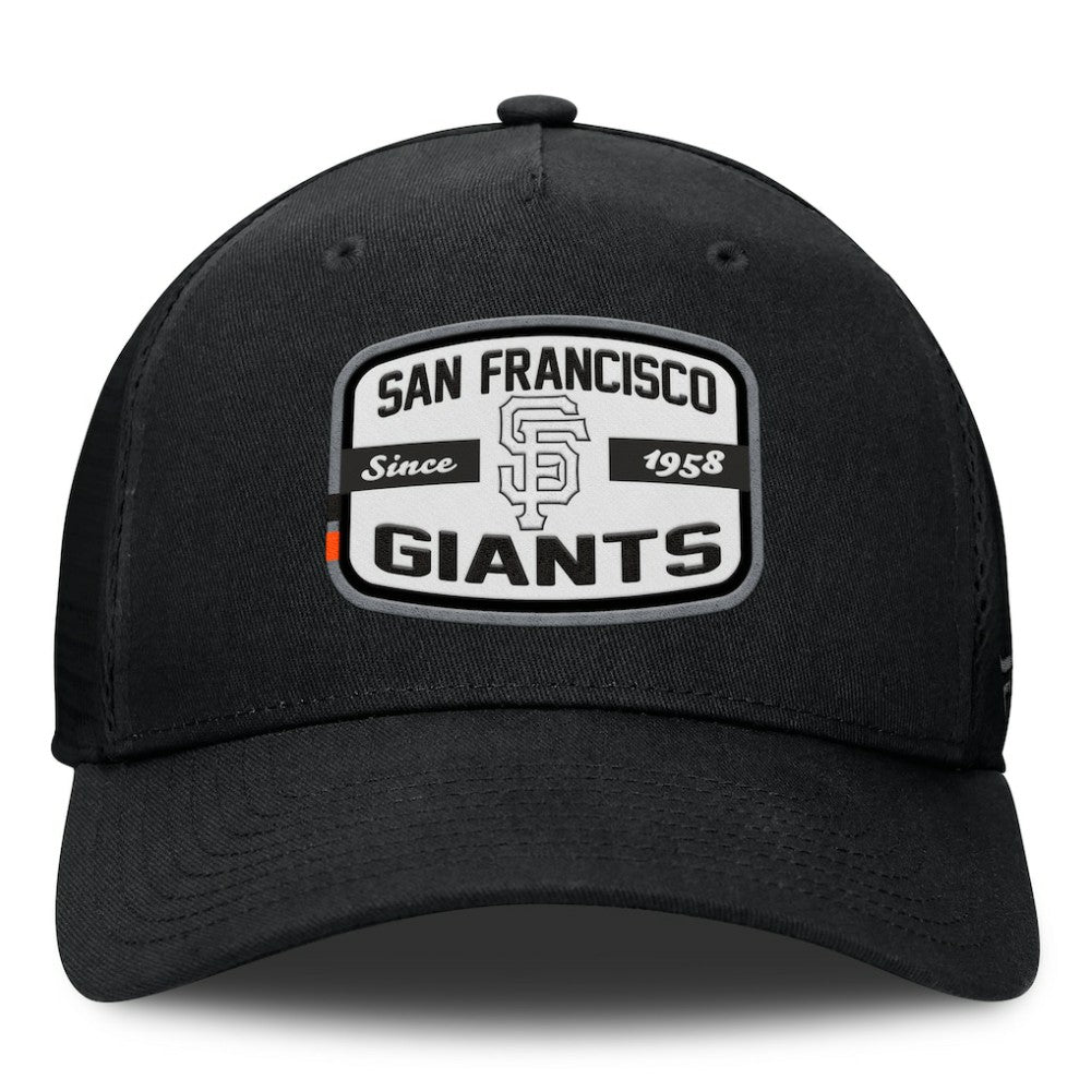 San Francisco Giants Team Patch A-Frame Trucker Snapback Hat Black